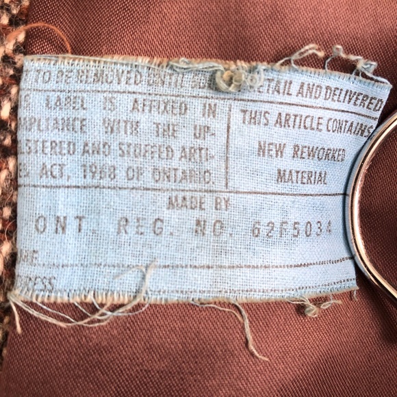 Vintage brown wool tweed herringbone oversize lined coat XL - Picture 13 of 14